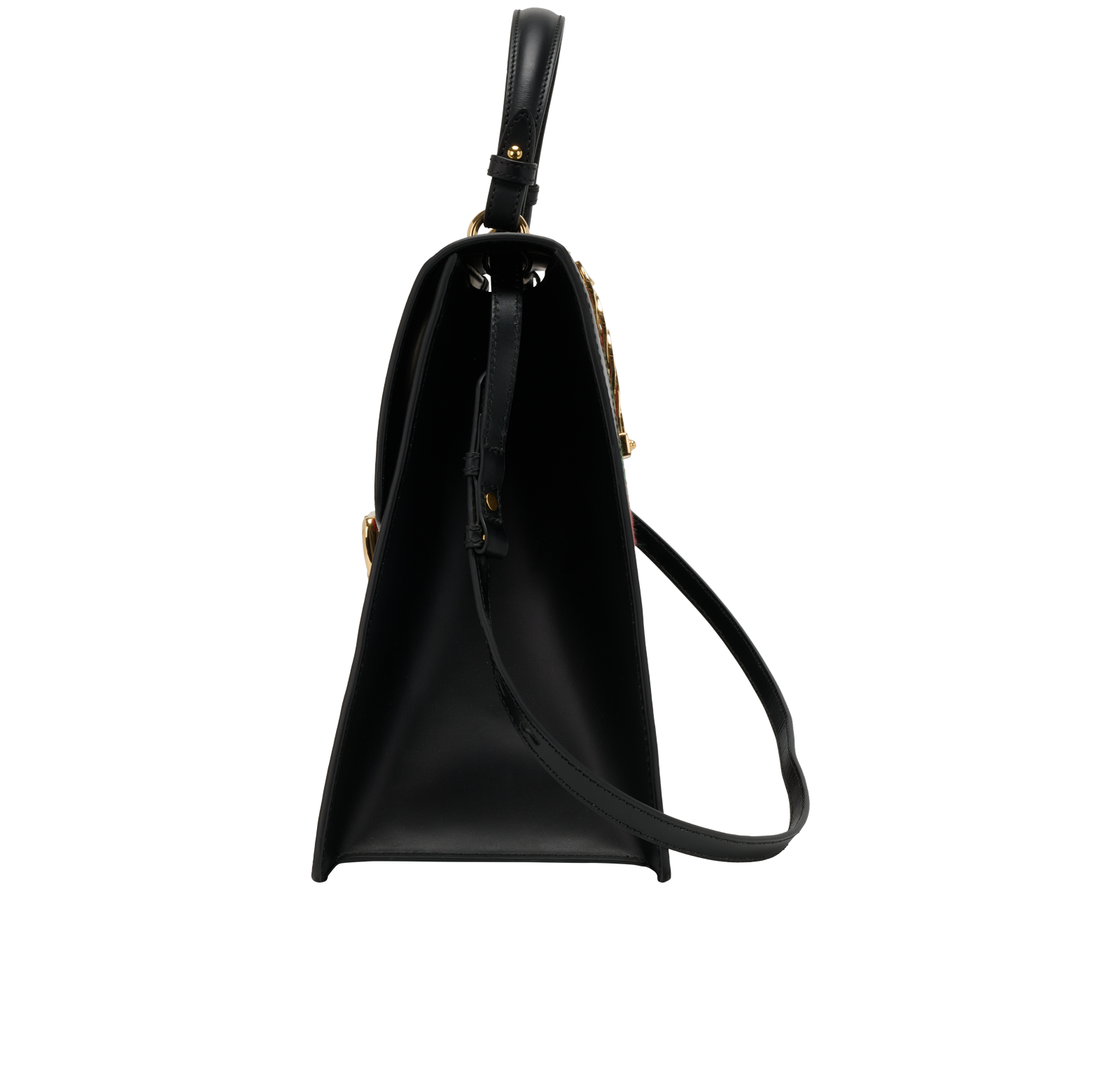 Maxi Sylvie, &pound;750, Handbags, Black, Leather, Bottom view